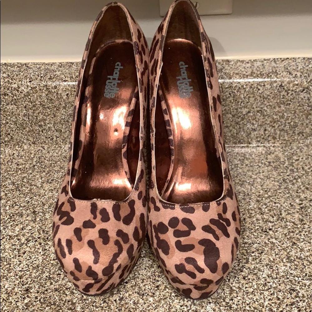 Leopard print heels